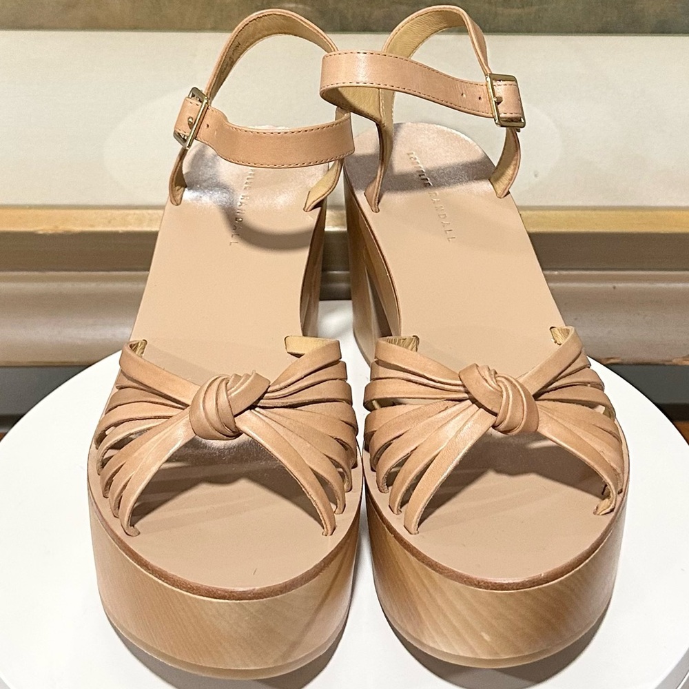🌹LOEFFLER RANDALL🌹 Rivka Knot Platform Sandal Size: 10 - Picture 4 of 10